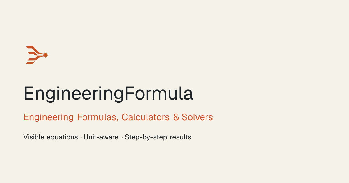 Dew Point Calculator - Temperature & Humidity | EngineeringFormula